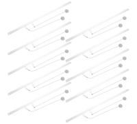 GALPADA 10pcs Barre Accrochage Affiches pour Affichage du Drapeau en Pvc et Alliage, Léger et Robuste, pour Supermarchés et Centres Commerciaux, 50cm