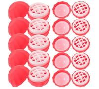 GALPADA 10pcs Boîtes à Rouge à Lèvres Sphériques en Plastique Rechargeables Faciles à Remplir, Forme Arrondie Rangement Maquillage Voyages