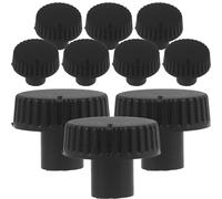 GALPADA 10pcs Boutons de Potentiomètre en Plastique Noir pour Guitare Électrique, Faciles à Installer, Accessoires de Décoration et Contrôle du Volume