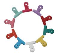GALPADA 10pcs Clips de Fermeture Alimentaire en Fer pour Documents et Paquet, Clips Étanches Cuisine et Garage, Organiseurs Pratiques pour Bureau Couleur Aléatoire