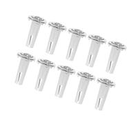 GALPADA 10pcs Douilles de Roulette en Fer Argenté pour Tige D'insertion Longue 8x36 et 8x38, Inserts Filetés Polyvalents pour Support Renforcé de Meubles