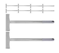 GALPADA 10pcs Porte-affiche Double Face en Acier Inoxydable Léger et Stable pour Aéroport et Événements Divers Mât de Signalisation Portable Argenté