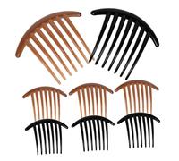 GALPADA 10pièces Peignes à Cheveux Latéraux Acrylique Peigne Décoratif Dents Pour Femme Et Fille Assortiment Noir Et Accessoire Pratique Et Élégant Au Quotidien