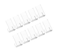 GALPADA 10pièces Support pour Disques Vinyles Acrylique Transparent Lot de Crochets Muraux Présentoir pour Albums Et Magazines Accessoire De Rangement Pratique