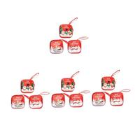 GALPADA 12 Pièces Accessoires De Boîtes De De Biscuits De Noël d'argent De Noël Boîte à Biscuits De Noël Boîtes à Bonbons De Noël Sachets De Bonbons Colorful Métal