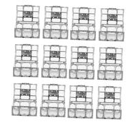 GALPADA 12 Pièces Boîtes à Bonbons Coffre Au Trésor Argenté Boîtes Réutilisables pour Mariage Contenants pour Friandises et de Fête