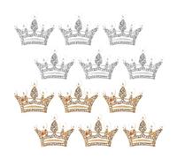 GALPADA 12 Pièces Broches Couronne pour Femme en Alliage Design Épingle, Effet Décoratif Élégant pour Vêtements et Écharpes Lors de Performances Scène