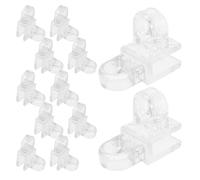 GALPADA 12 Pièces Collier de Serrage en Plastique pour Tuyau D'aquarium 10mm, Clip de Maintien pour Gestion de Tuyaux et Seaux Aquarium