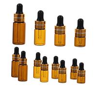 GALPADA 12 Pièces Compte-gouttes En Verre Flacon Compte-gouttes De 2 Oz Flacon Compte-gouttes Cosmétique Bouteilles D'échantillons D'huiles Essentielles Un Verre Fiole Voyage Miniature