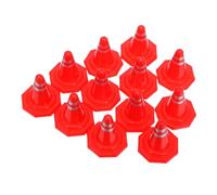 GALPADA 12 pièces Cônes de Signalisation Route Décoratifs pour Table à Sable Barrière Parking DIY Panneaux de Signalisation Routière et Obstacles de Simulation Éducatifs pour Garçon Fille
