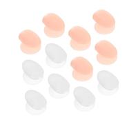 GALPADA 12 pièces Couvercles de Pinceaux à Silicone de Cosmétique Transparents et Chair Accessoires Poussière pour Maquillage Pratiques pour Voyage et Usage