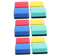 GALPADA 12 pièces Effaceurs Magnétiques pour Tableau Effaçable à Sec Nettoyeur EVA avec Feutre Doux Gomme Lavable pour Bureau École et Usage Domestique