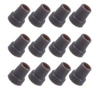GALPADA 12 Pièces Embouts de Canne en Caoutchouc 22 Mm pour Pieds de Chaise Percée et Cannes de Marche, Antidérapants Base Solide pour Promenades Quotidiennes