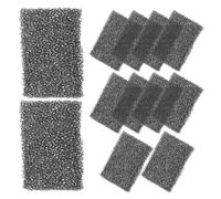 GALPADA 12 Pièces Éponge de Maquillage Réutilisable Noire en Polyuréthane pour Halloween Texture Multiporeuse et Bord Arrondi pour Cosplay et Coulisses