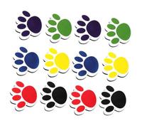 GALPADA 12 pièces Gommes Tableau Effaçable EVA Forme Patte de Chat Éponge Réutilisable et Lavable pour École Bureau et Maison