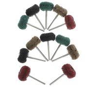 GALPADA 12 pièces Kit de Roues Abrasives de Polissage avec Manche Têtes de Meulage Nylon Multifonctions pour Meuleuse et Perceuse Compact et Portable pour Finition et Lustrage Métaux