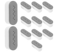 GALPADA 12 pièces Kit de Tampons Rehausseurs Silicone pour Abattant de Toilette Antidérapants Faciles à Nettoyer des Éclaboussures Adaptés pour Familles Seniors et Hôtels