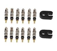 GALPADA 12 pièces Valves Tubeless Démontables avec Outils Extracteurs Compatibles Route et VTT Étanchéité Kit Réparation Pratique