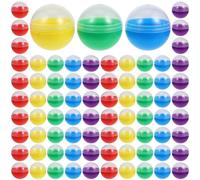GALPADA 120 pièces Boules Plastique à Remplir Transparentes Demi-Coques pour Machine à Jouets de Stockage Réutilisables pour Bonbons et DIY Lot Multifonction pour Fêtes et Cadeaux