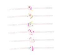 GALPADA 12pièces Bracelet à Motif Licorne Lumineuse Bracelet Clignotant Cadeau Anniversaire pour Garçon Fille Style Aléatoire