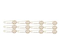 GALPADA 12pièces Broche Forme De Couronne De Épingles à Châle Et Cardigan Accessoire Décoratif Pour Vêtements Élégant Et Pratique Pour Et