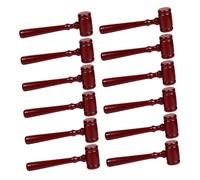 GALPADA 12pièces Mini-Marteau De Juge pour Garçon Fille Jouet De Maillet De Justice Accessoire De Costume De Tribunal Marteau Bois pour Jeu De Rôle Petit Jouet De Cour