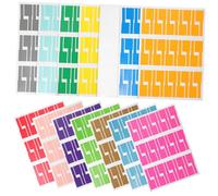 GALPADA 14 feuilles Détiquettes Autocollantes Multicolores pour Câble Résistantes à Leau et Déchirures Organiseurs de Fils pour Identification et des Cordons Format