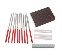 GALPADA 14 pièces Kit de Réparation Guitare Acier Au Outils de Ponçage et Polissage Frettes Sillet Chevalet pour Basse Ukulélé et Guitare Électrique Léger et Portable