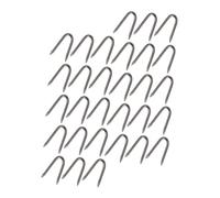 GALPADA 140 pièces Lot de Clous U Galvanisés pour Clôtures Piquets de Jardin Durables à Pointe Biseautée pour Fixation Facile des Grillage et Filets Agrafes Métalliques pour Stabiliser