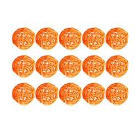 GALPADA 15 Boules Décoratives en Plastique Orange de 5 Cm Style Simple et Créatif Lot de 15 Pièces pour Décoration Maison et Café