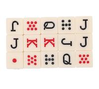 GALPADA 15 pièces Dés de Poker Espagnols Acrylique Accessoires Portables pour Jeux de Société et Soirées Festives