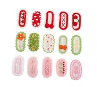 GALPADA 15 Pièces Épingles à Cheveux Tricotées Fleurs Barrettes Snap pour Filles Accessoires Doux et Fiables pour Garçon Fille Adapté Fêtes et Anniversaires