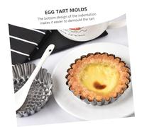 GALPADA 15 pièces Moules Tartelettes Acier Inoxydable Moules à Œufs Réutilisables Fond Plat Antidérapant pour Pâtisserie DIY