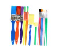 GALPADA 15 pièces Set de Pinceaux Mousse pour Peinture Garçon Fille Brosses DIY Durables pour Dessin et Graffiti Kit Artistique pour Garçons et Filles à Partir de Ans