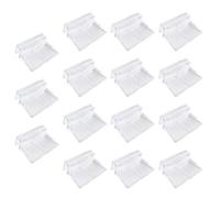 GALPADA 15 Pièces Support D'aquarium Étagère de Support en Acrylique, Haute Transparence, pour Verre de 7 à 8mm, pour Aquarium et Fish Tank, Sûr Poissons, Petits Animaux