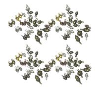 GALPADA 150 pièces Breloques Forme Gland Métal Vintage Pendentifs Noix et Pommes de Pin Légères pour Fabrication Bijoux DIY Bracelets Colliers Boucles Oreilles Porte-clés