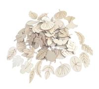 GALPADA 150 pièces Copeaux de Bois Forme de Décorations Bois pour Bricolage Créatif Embellissements DIY pour Scrapbooking et Loisirs Artistiques