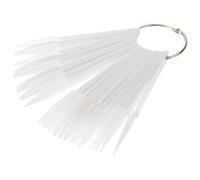 GALPADA 150 pièces Palette de Présentation Vernis Ongles Nuancier Éventail Pliable avec Anneau Ongles Faux pour Nail Art et Pratique Manucure