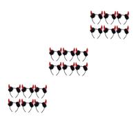 GALPADA 18pièces -tête Cornes De Taureau Rouges Brillantes Accessoire Peluche Pour Fêtes Halloween Et Mascarade