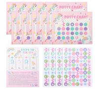 GALPADA 1ensemble Autocollants Potty Training pour Garçon Fille Tableau de Récompense et Sécurisé Apprentissage Propreté Garçon Fille Facile à Appliquer et Ludique