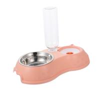 GALPADA 1Ensemble Distributeur Aliments Eau Automatique pour Animaux de Compagnie Double Aux Morsures Facile pour Design