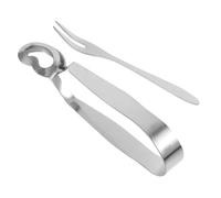 GALPADA 1Ensemble Kit de Pinces à Escargots Acier Inoxydable Outils Multifonctions pour Fruits de Mer et Escargots Set Pratique avec Pince et Fourchette Ustensiles de Cuisine Idéaux