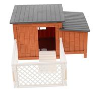 GALPADA 1ensemble Modèle Réaliste De Poulailler Kit DIY pour Jouets Animaliers Scolaire Et Décoration De Jardin