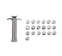 GALPADA 1ensemble Stainless Steel Disques Interchangeables Argile Extrudeuse pour Pâte à Sucre Modélisme Argile Sculpture Cire et Cuisine Créative Kit de Formes Facile à Plusieurs styles