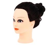 GALPADA 1ensemble Tête de Mannequin Coiffure Professionnelle Cheveux Synthétiques Longs Lisses pour Entraînement et Pratique Salon Fibre Résistante Haute Température sans Nœuds ni Odeur