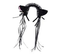 GALPADA 1pièce Bandeau Oreilles De Chat Pailletées Avec Ruban Et Cloche Accessoire De Coiffure Brillant Pour Femmes Parfait Pour Fêtes Et Cosplay