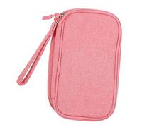 GALPADA 1Pièce Organisateur Électronique Étanche Pochette de Voyage Multi Usage pour Câbles et Accessoires pour Disque Dur Chargeur Carte Mémoire Rose