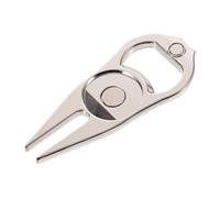 GALPADA 1pièce Outil de Réparation Divot Golf Alliage de Zinc avec Marqueur de Balle Fourche Portable et Pratique pour Accessoire Golfeur Matériel Entraînement et Jeu