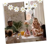 GALPADA 2 ensembles Bannière avec Guirlande Marguerite Décoration Suspendue Festive pour Fête de Bandes de Lettres pour Accessoire Party Favor