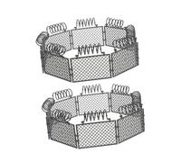 GALPADA 2 Ensembles Clôture Miniature Plastique Accessoires de Protection pour Animaux Garde-Corps de Sécurité DIY pour Scène de Guerre et Jeu de Ferme